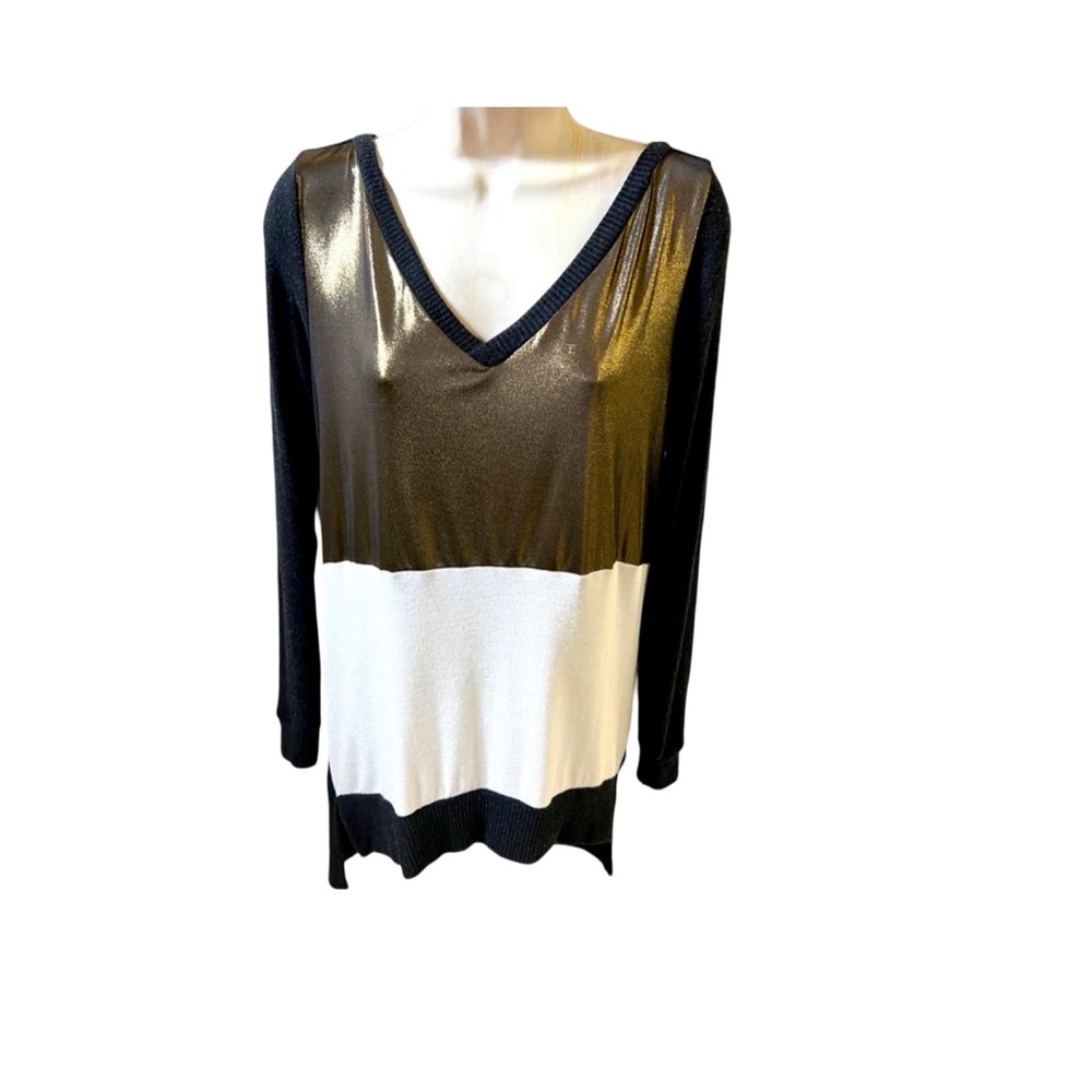 Atina Cristina vneck tunic light weight sweater XS.